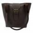 Barrhead Leather &#039;Olivia&#039; Deerskin Tote Bag in Brown Leather