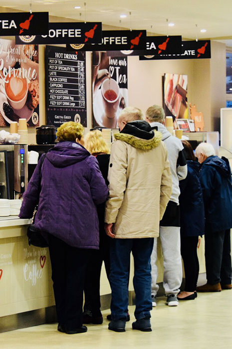 Tea and Coffee at the Blacksmiths Foodcourt