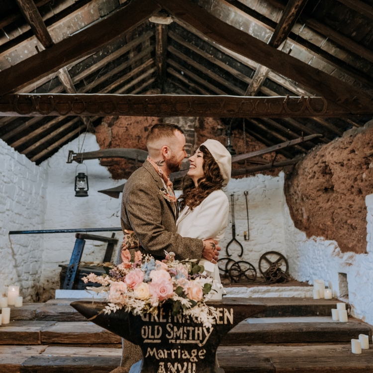 The Traditional Elopement at Gretna Green Famous Blacksmiths Shop
