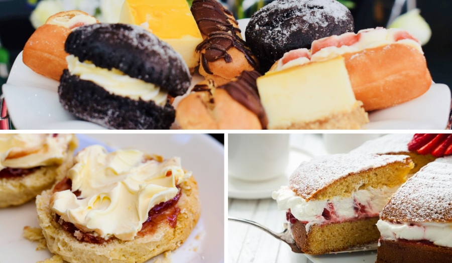 Cakes at the Blacksmiths Food Court Gretna Green