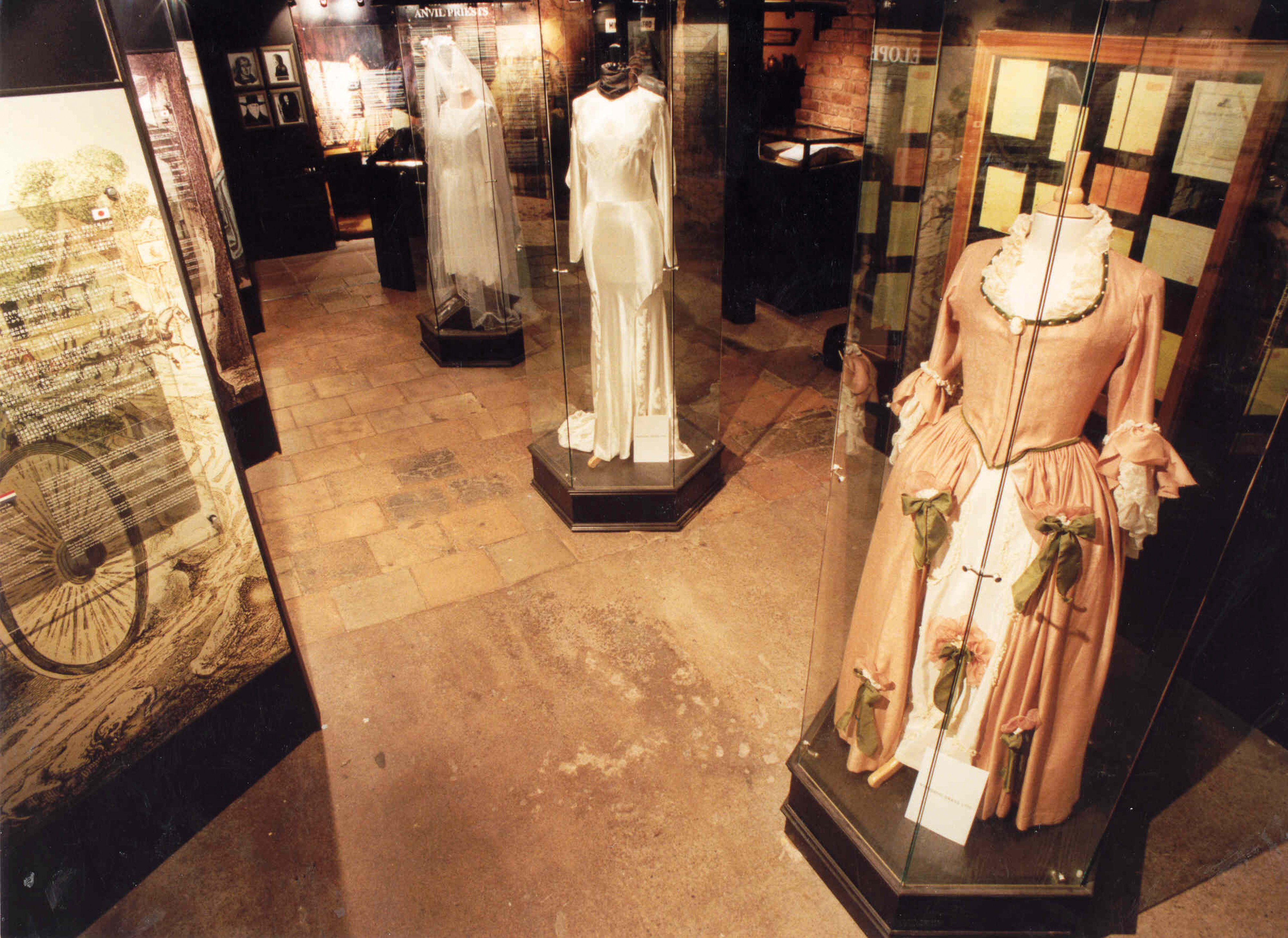 Blacksmiths shop wedding dress