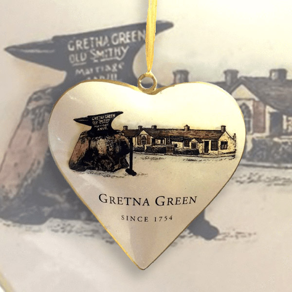 Gretna Green Metal Hanging Heart