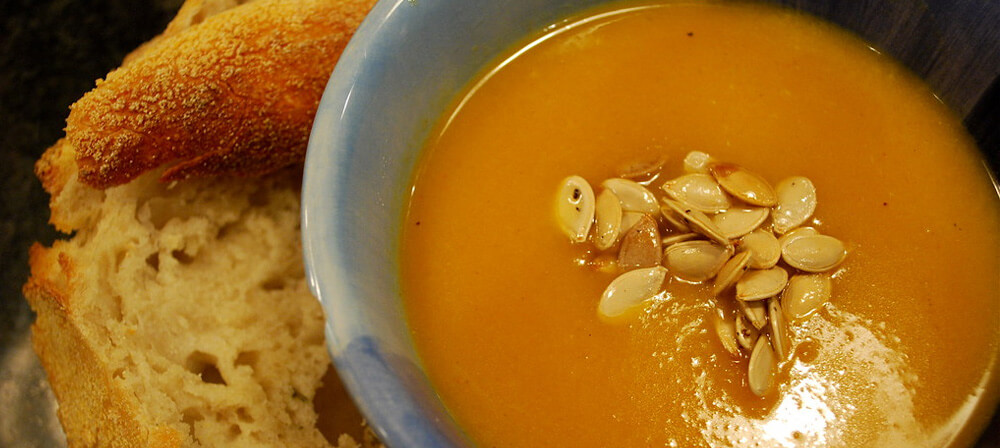 Gretna Green Pumpkin Soup Served