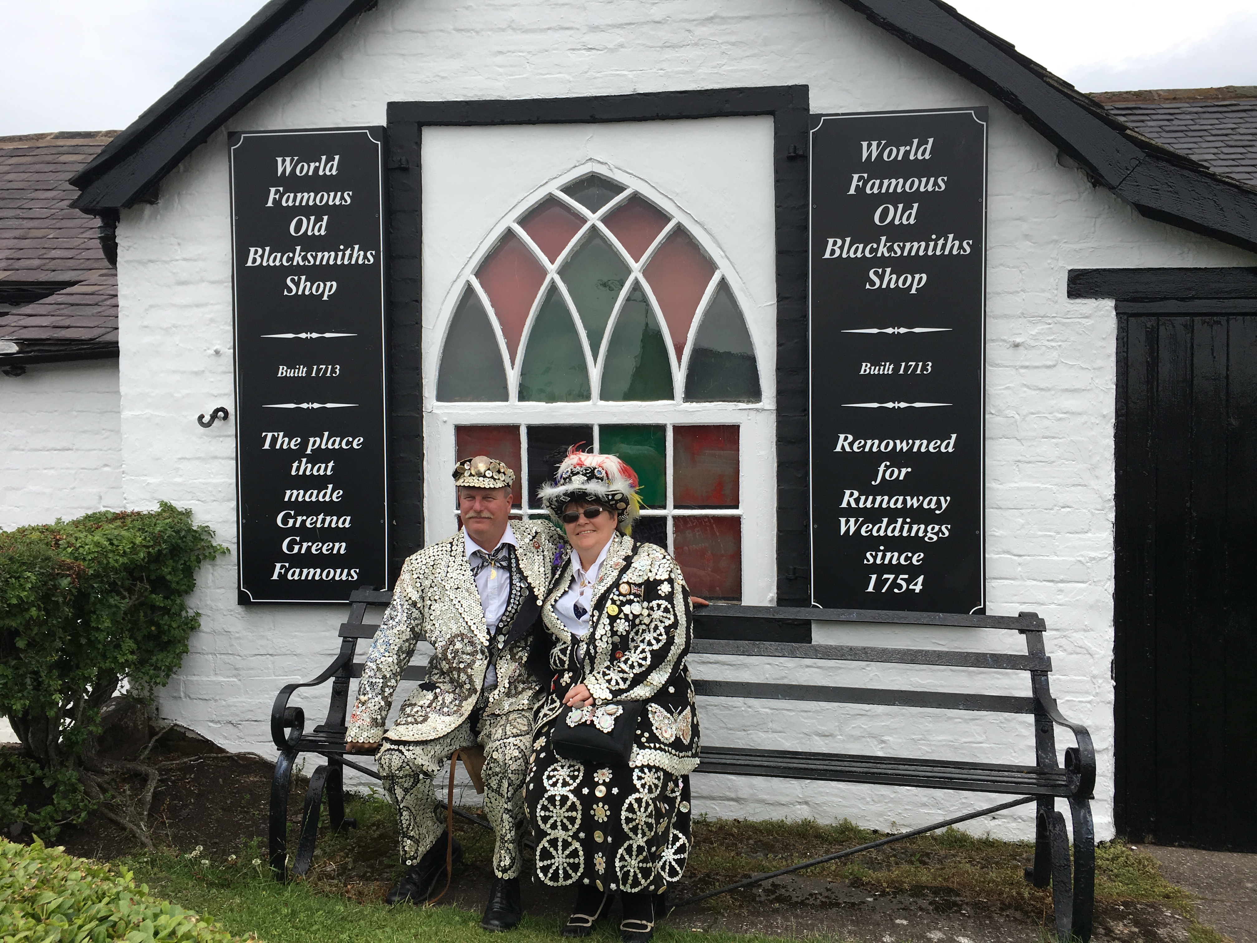 Pearly King And Queen Marry Over The Famous Anvil At Gretna Green