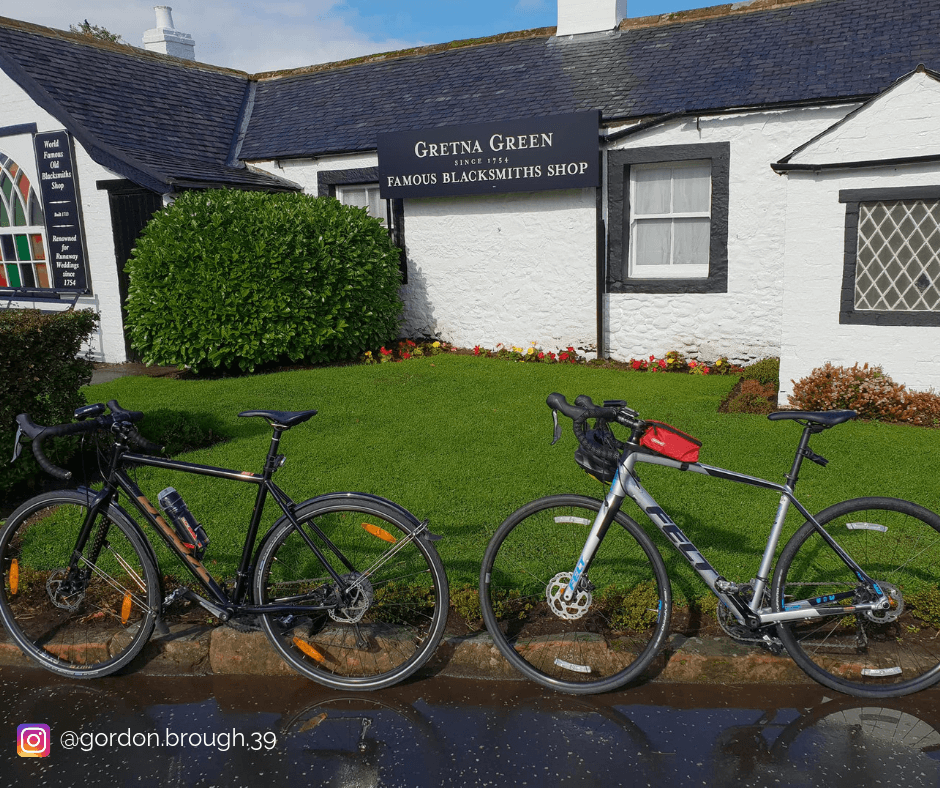 Cycling to the Famous Blacksmiths Shop Gretna Green